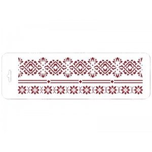 Трафарет Event Design бордюр ELGB-15 "Узор", 10х32 см Трафарет Event Design бордюр ELGB-15 "Узор", 10х32 см